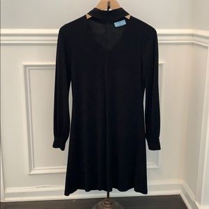 CeCe Women’s Black Choker Shift Dress